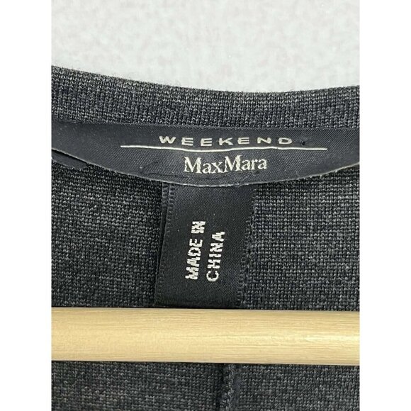 MaxMara Weekend Dress Women Classic A-Line 3/4 Sleeve Length Gray Size Small - Picture 7 of 9